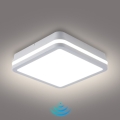 Brilagi - LED buitenlamp met sensor BENE LED/18W/230V 22x22 cm wit IP54