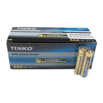 60 stuks Alkaline Batterij TINKO AAA 1,5V