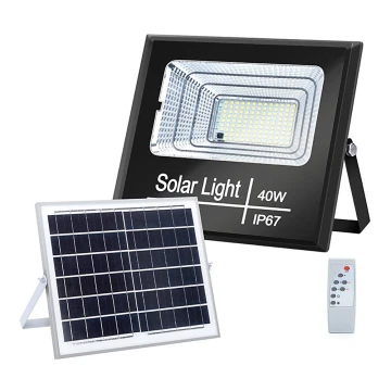 Aigostar - Dimbare LED Solar Schijnwerper LED/40W/3,2V IP67 + AB