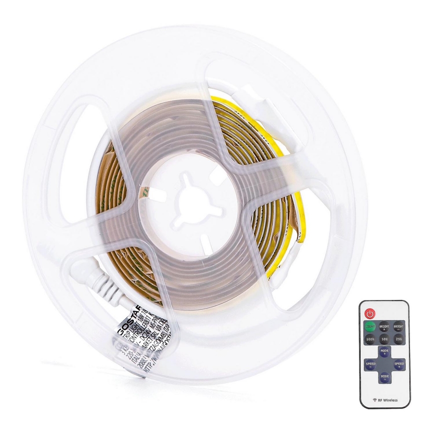 Aigostar - Dimbare LED strip 2m LED/18W/24/230V 3000K + afstandsbediening