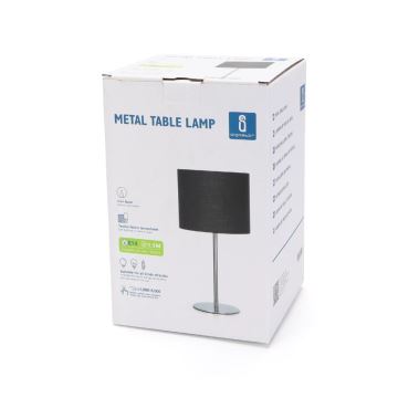 Aigostar - Lampe de table 1xE14/40W/230V noir