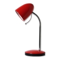 Aigostar - Lampe de table 1xE27/36W/230V rouge/chrome