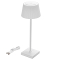 Aigostar - Lampe de table extérieure à intensité variable rechargeable LED/4W/5V 3600mAh blanc IP54