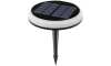 Aigostar - Lampe solaire LED/0,6W/2V d. 16,5 cm 3200K/4000K/6500K IP65 noir