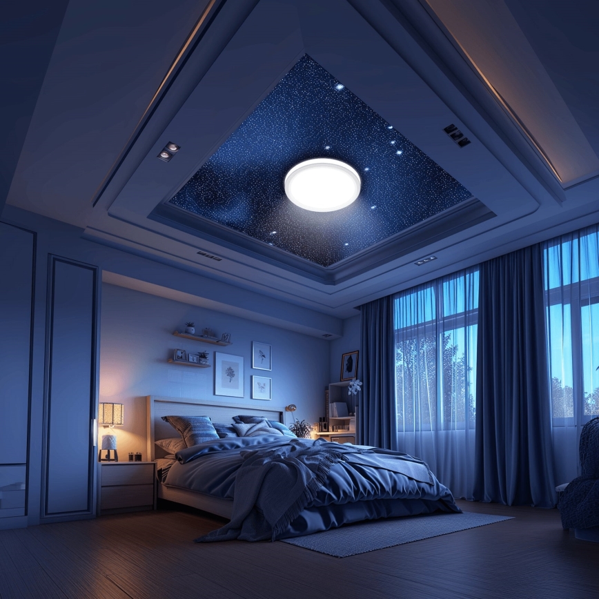 Aigostar - LED Badkamer plafondlamp LED/24W/230V 3000-6500K IP44 + afstandsbediening