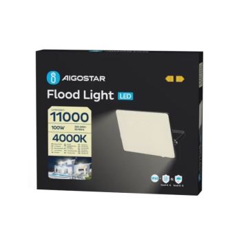 Aigostar - LED Schijnwerper LED/100W/230V 4000K IP65 zwart