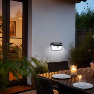 Aigostar - LED Solar wandlamp met sensor LED/0,8W/5,5V 6500K IP65