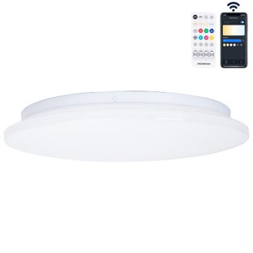 Aigostar - Plafonnier salle de bain LED/18W/230V 3000-65000K IP44 + télécommande