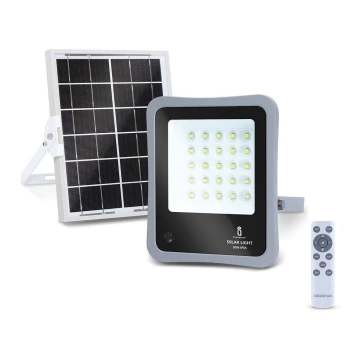 Aigostar - Projecteur solaire à intensité variable LED/30W/3,2V IP67 + télécommande