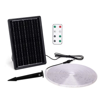 Aigostar - Ruban solaire à intensité variable LED/10W/3,2V 10 m 2700K IP65 + télécommande