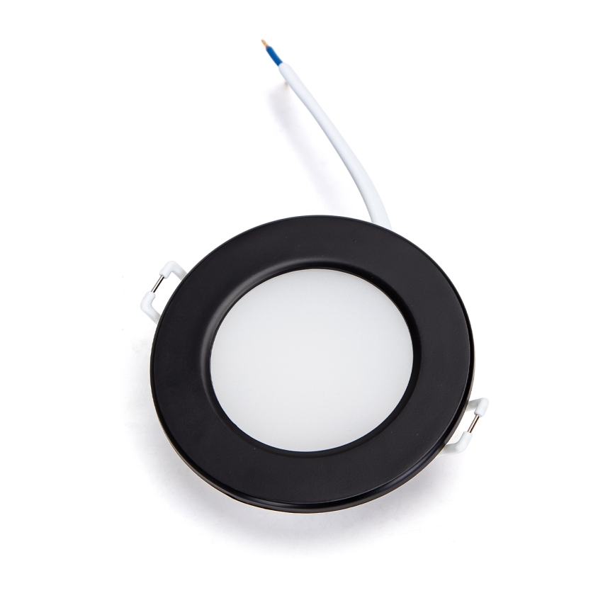 Aigostar - Spot encastrable de salle de bain LED/4,8W/230V 4000K noir IP65