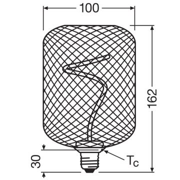 Ampoule à intensité variable LED DECOR FILAMENT E27/3,5W/230V 1800K doré - Osram