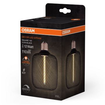 Ampoule à intensité variable LED DECOR FILAMENT E27/3,5W/230V 1800K noir - Osram