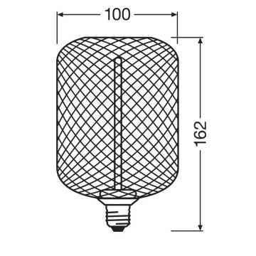 Ampoule à intensité variable LED DECOR FILAMENT E27/3,5W/230V 1800K noir - Osram