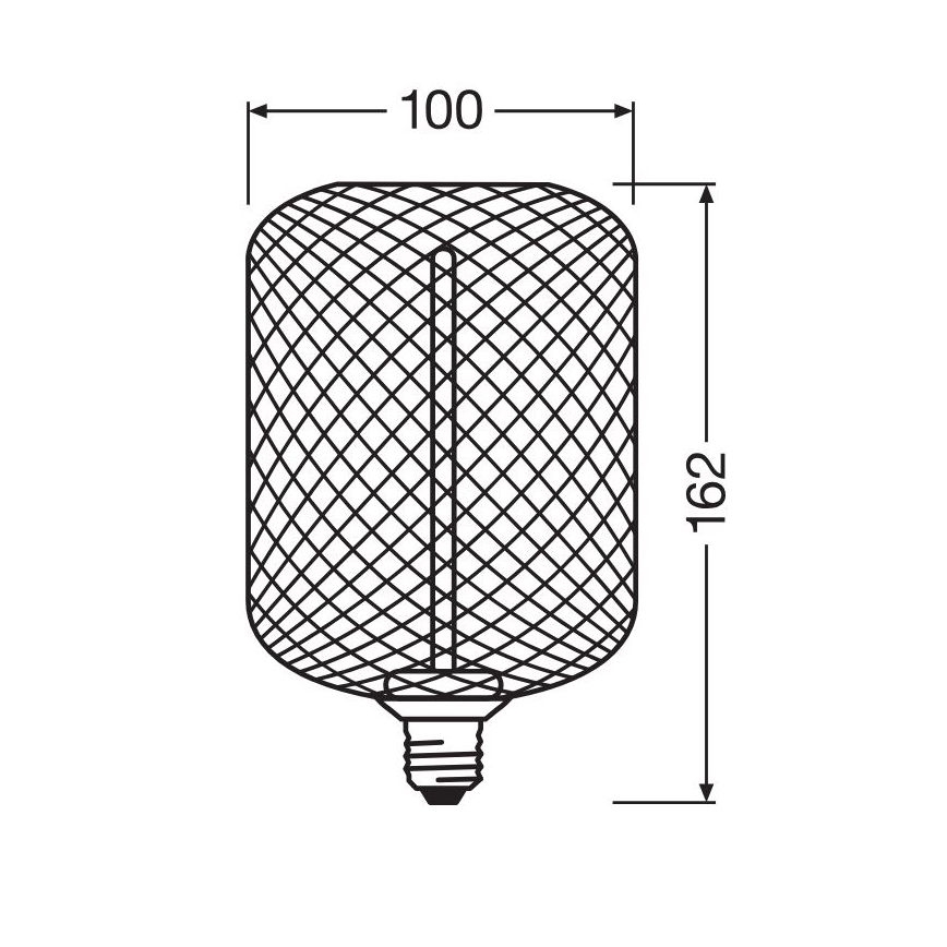 Ampoule à intensité variable LED DECOR FILAMENT E27/3,5W/230V 1800K noir - Osram