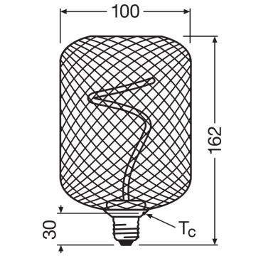 Ampoule à intensité variable LED DECOR FILAMENT E27/3,5W/230V 1800K noir - Osram