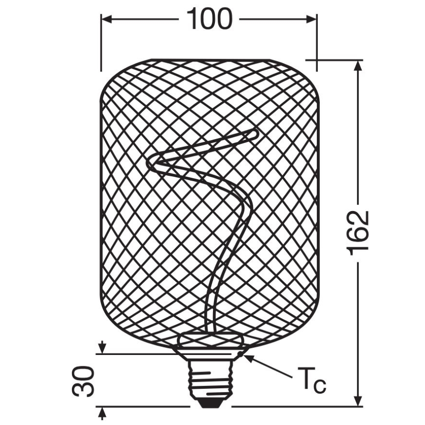 Ampoule à intensité variable LED DECOR FILAMENT E27/3,5W/230V 1800K noir - Osram