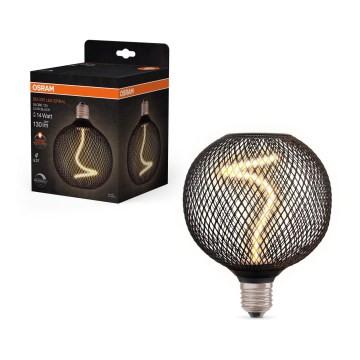 Ampoule à intensité variable LED DECOR FILAMENT G125 E27/3,5W/230V 1800K noir - Osram