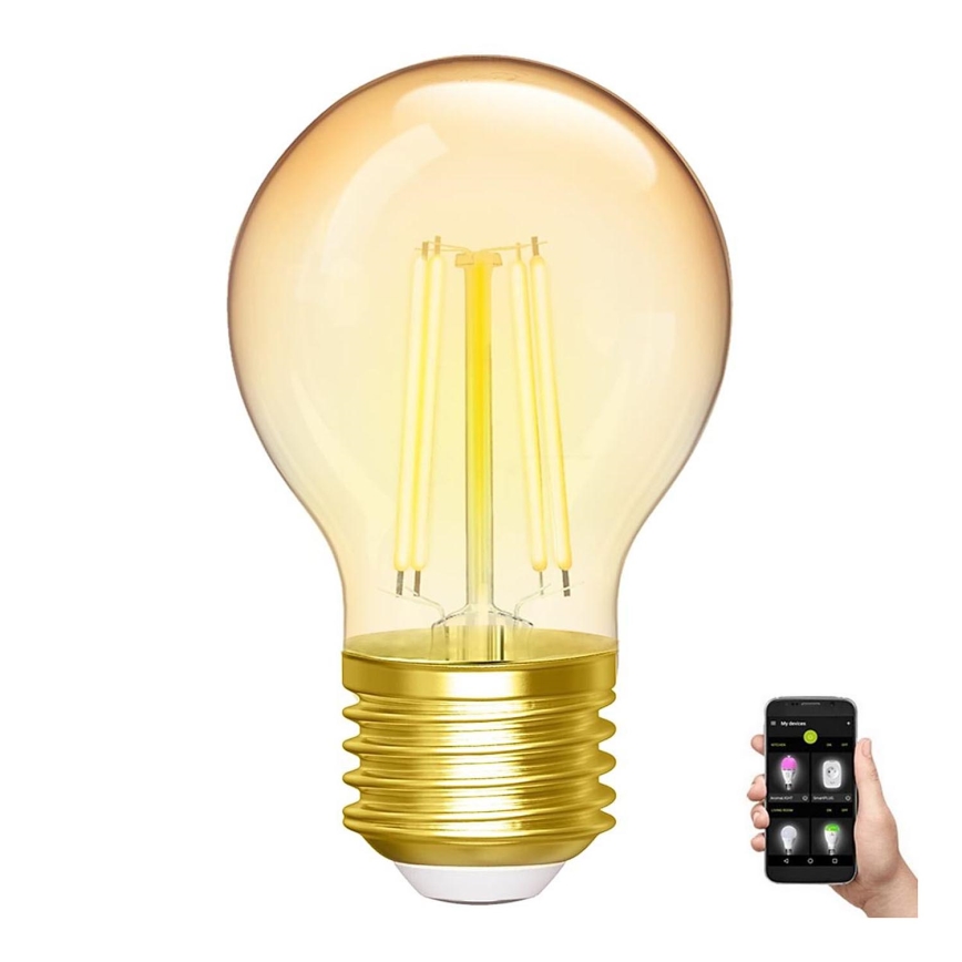 Ampoule à intensité variable LED FILAMENT G45 E27/4,5W/230V 2700-6500K Wi-Fi - Aigostar