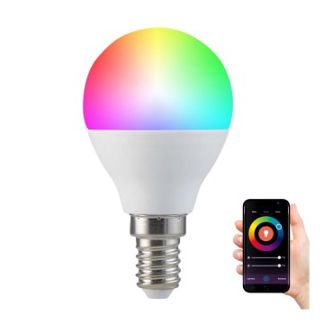 Ampoule à intensité variable LED RGB G45 E14/5,5W/230V 3000-6500K Wi-fi Tuya