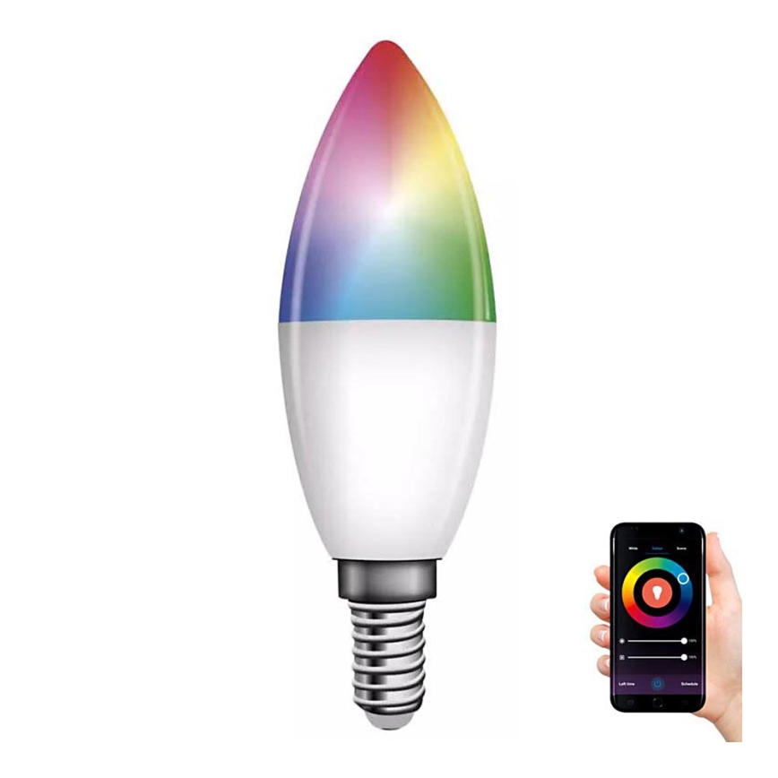 Ampoule à intensité variable LED RGB GoSmart E14/4,8W/230V 2700-6500K Wi-Fi Tuya