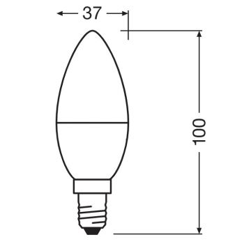 Ampoule antibactérienne LED B40 E14/4,9W/230V 6500K - Osram