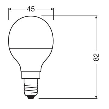 Ampoule antibactérienne LED P40 E14/4,9W/230V 6500K - Osram