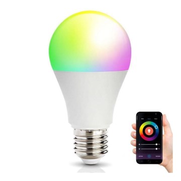 Ampoule connectée à intensité variable LED RGB E27/14W/230V 2700-6500K Wi-Fi Tuya