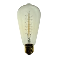 Ampoule décorative industrielle à intensité variable SELEBY ST64 E27/40W/230V 2200K