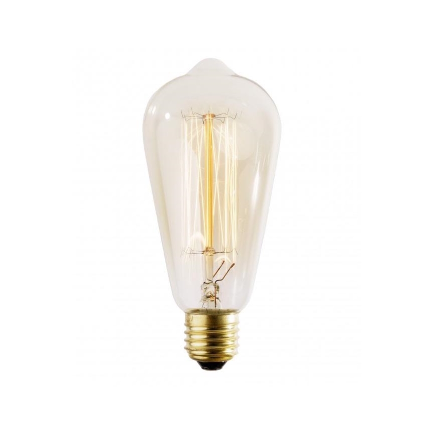 Ampoule décorative industrielle à intensité variable SELEBY ST64 E27/60W/230V 2200K