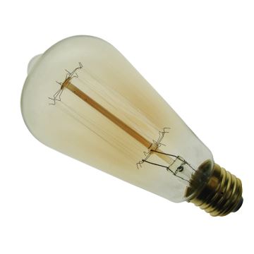 Ampoule décorative industrielle à intensité variable SELEBY ST64 E27/60W/230V 2200K