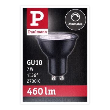 Ampoule dimmable LED GU10/7W/230V 2700K - Paulmann 28751