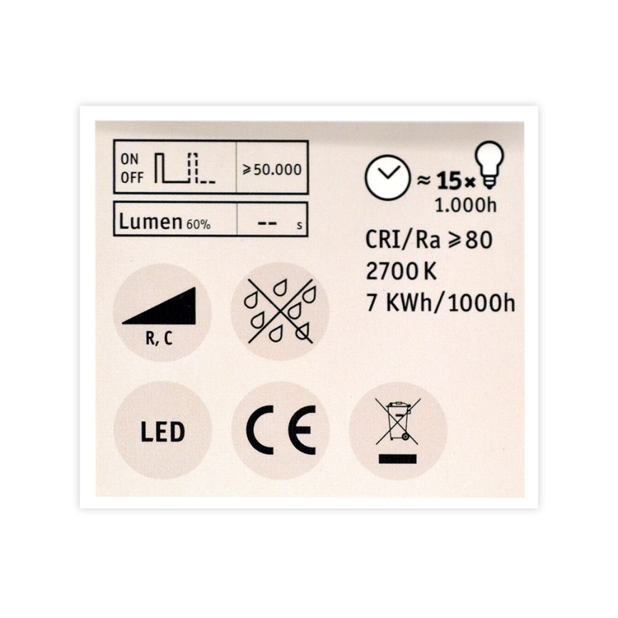 Ampoule dimmable LED GU10/7W/230V 2700K - Paulmann 28751