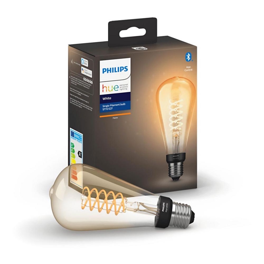 Ampoule dimmable LED Philips Hue WHITE FILAMENT ST72 E27/7W/230V 2100K