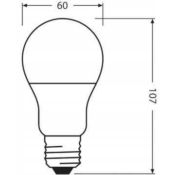 Ampoule en plastique recyclé A60 E27/8,5W/230V 4000K - Ledvance