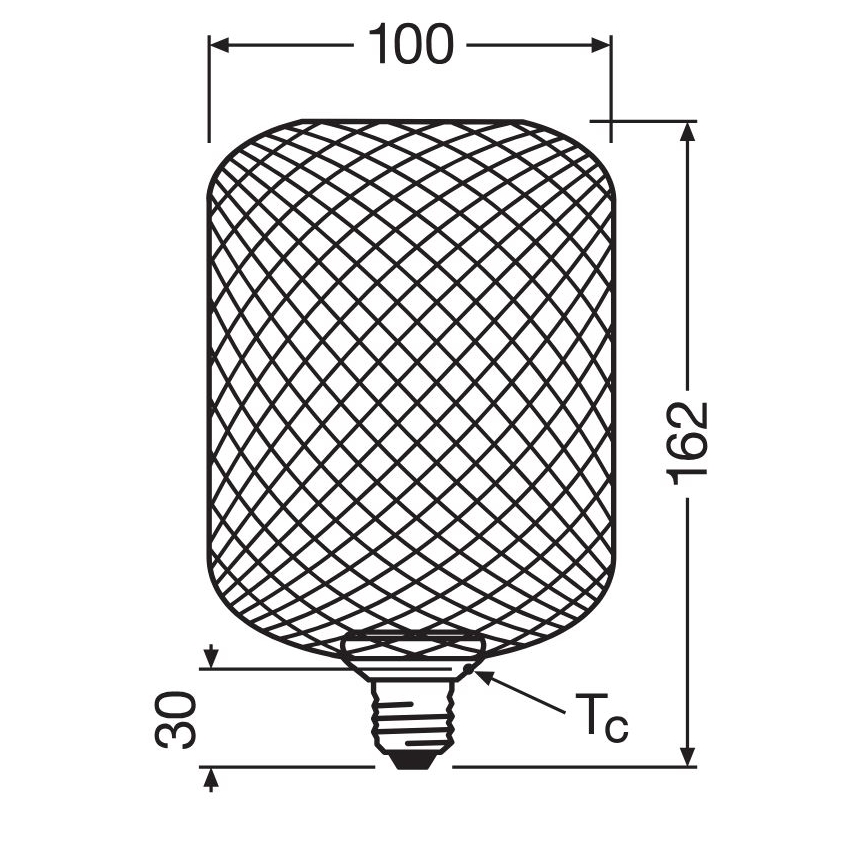 Ampoule LED DECOR FLAT E27/3,5W/230V 2700K noir - Osram