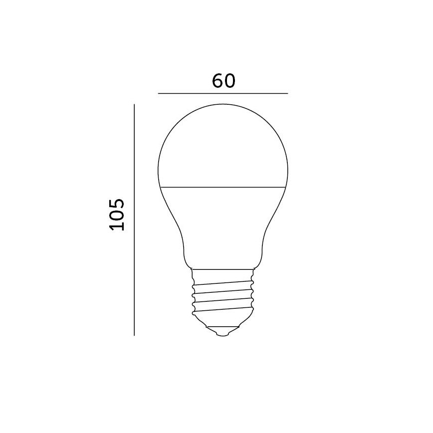 Ampoule LED E27/8,5W/230V 3000K