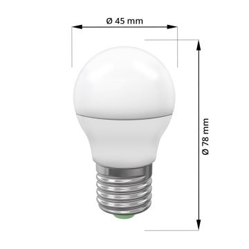 Ampoule LED ECOLINE G45 E27/7W/230V 4000K - Brilagi