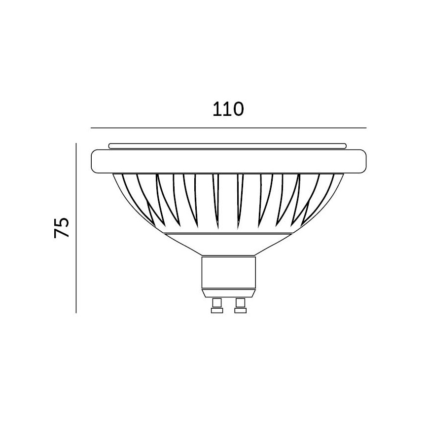 Ampoule LED ES111 GU10/15W/230V 4000K