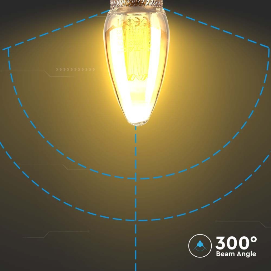 Ampoule LED FILAMENT E14/2W/230V 1800K Art Edition