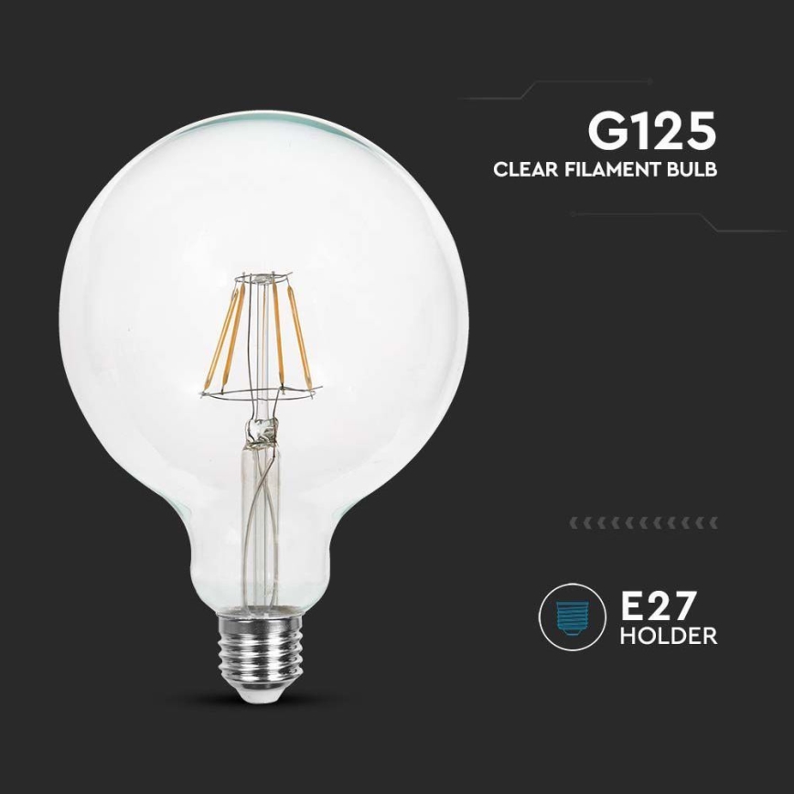 Ampoule LED FILAMENT G125 E27/10W/230V 4000K