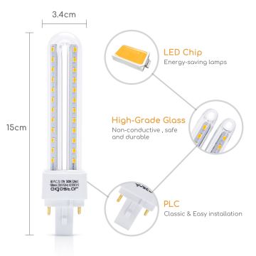 ampoule LED G24D-3/12W/230V 3000K - Aigostar