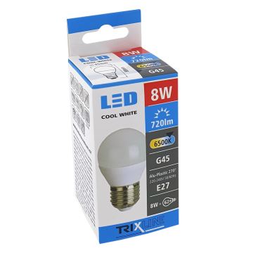 Ampoule LED G45 E27/8W/230V 6500K