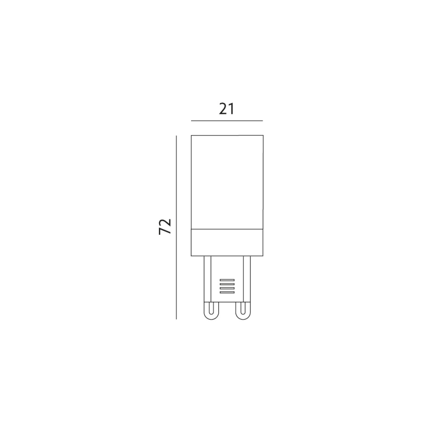 Ampoules (G9 - 400 lm), blanc neutre, 6 pièces