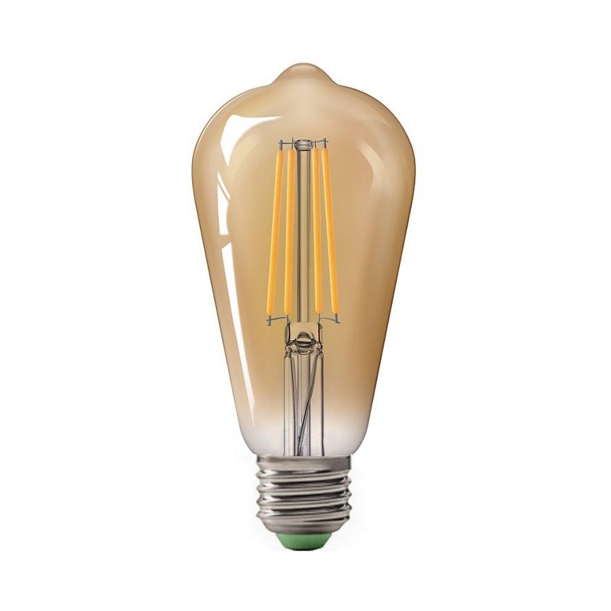 Ampoule LED LEDSTAR AMBER ST64 E27/10W/230V 2200K