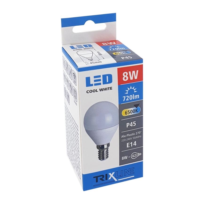 Ampoule LED P45 E14/8W/230V 6500K