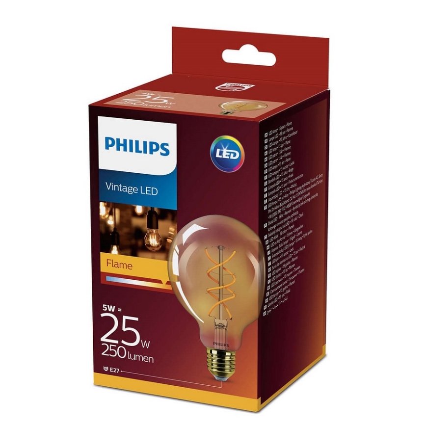 Ampoule LED Philips E27/5W/230V 2000K - VINTAGE