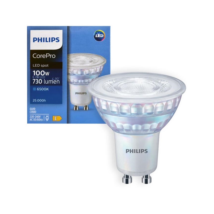 Ampoule LED Philips GU10/6,7W/230V 6500K