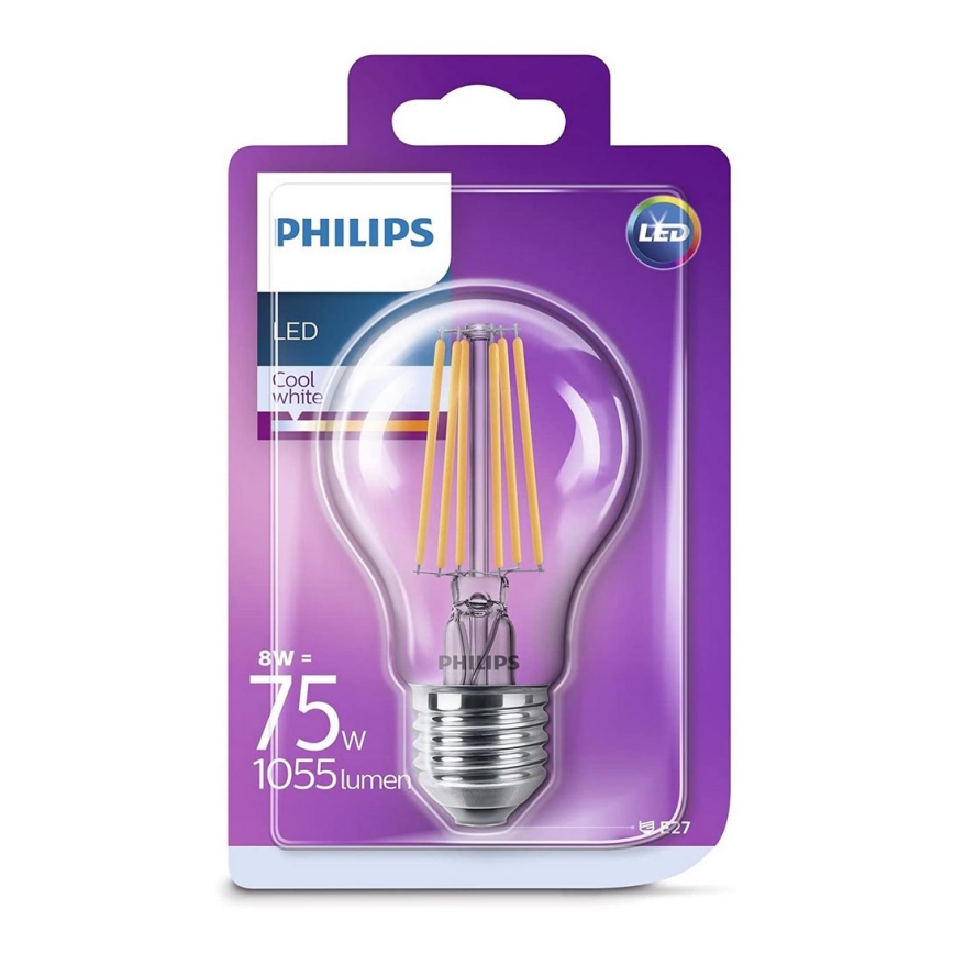 Ampoule LED Philips VINTAGE E27/8W/230V 4000K