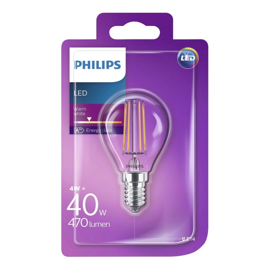 Ampoule LED Philips VINTAGE P45 E14/4W/230V 2700K